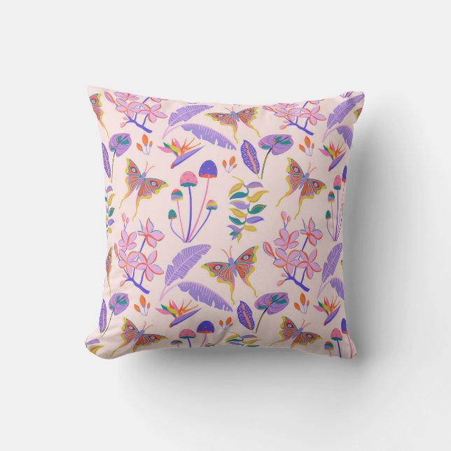 Cojín Decorativo Sinfonía tropical encantada (Anverso)
