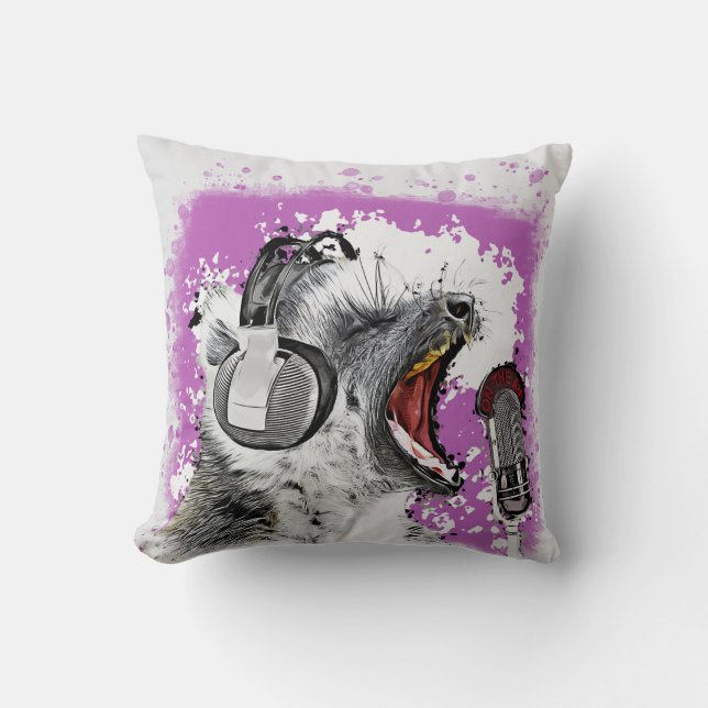 Cojín Decorativo Singing Lemur Comic Art (Anverso)