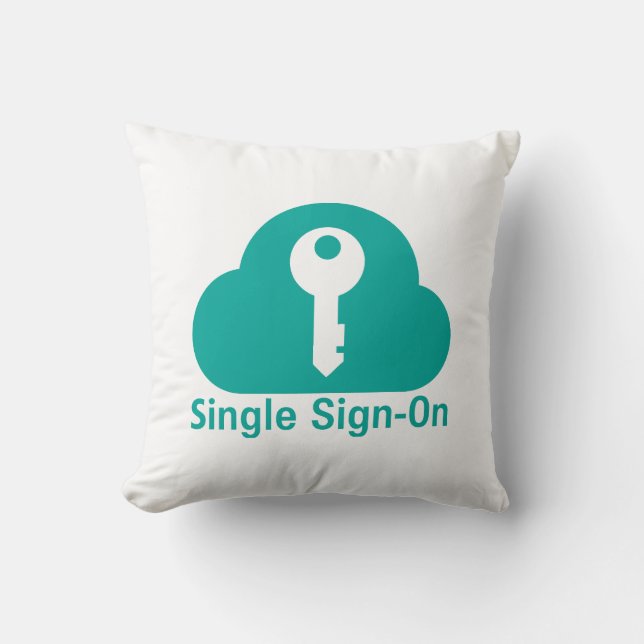 Cojín Decorativo Single Sign-On Cloud Key Security (Anverso)