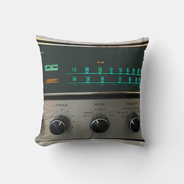 Cojín Decorativo Sintonizador/almohada de radio (Anverso)