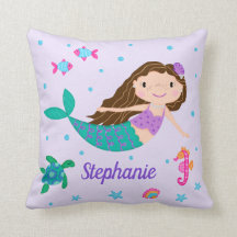 Sirena Bajo El Mar Púrpura Personalizada