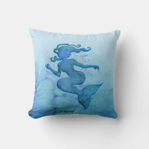 Cojín Decorativo Sirena de color azul