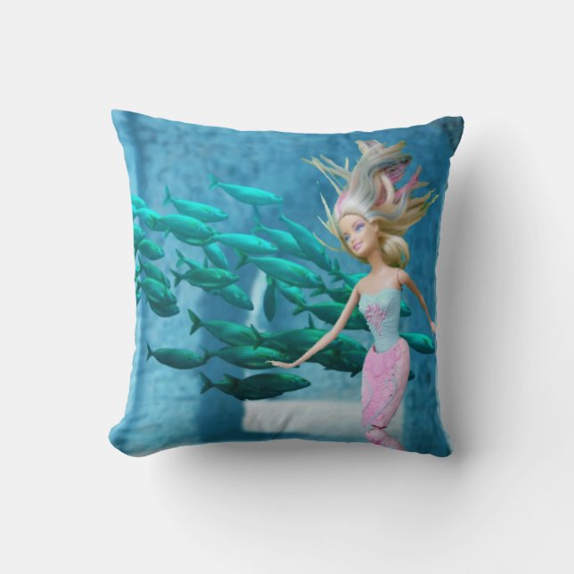 Cojín Decorativo Sirena Famosa (Anverso)