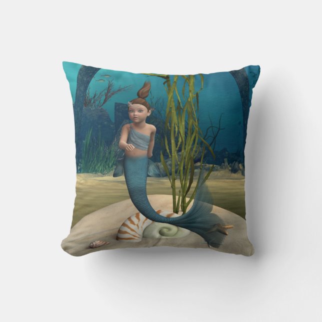 Cojín Decorativo Sirena pequeña (Anverso)
