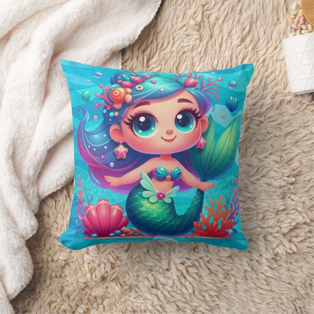 Cojín Decorativo Sirena submarina (Manta)