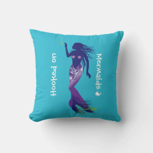Cojín Decorativo Sirena y gancho dorado