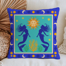 Sirenas Celestiales Náutico Azul Místico