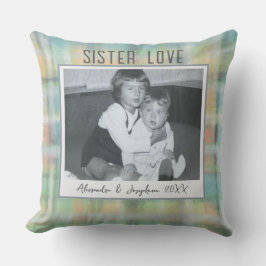Cojín Decorativo Sister Love photo kesake personalizado pastel tart