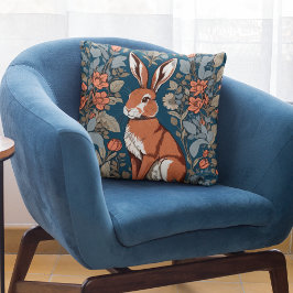 Cojín Decorativo Sitting Hare William Morris Inspiren Floral