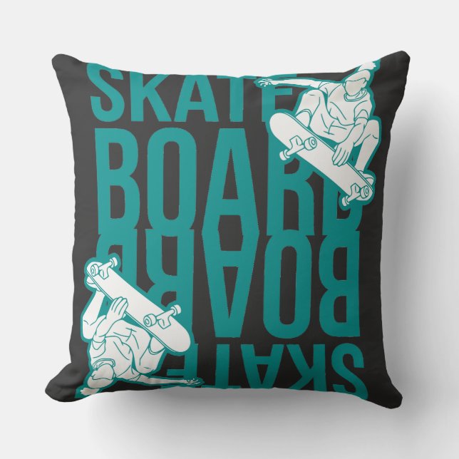 Cojín Decorativo skateboard  (Anverso)