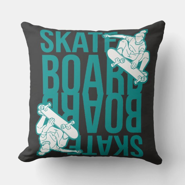 Cojín Decorativo skateboard  (Anverso)