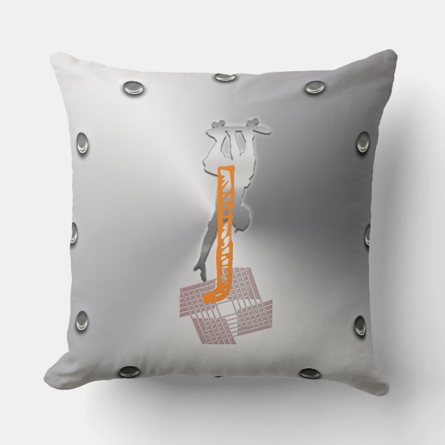 Cojín Decorativo Skateboarding (Anverso)