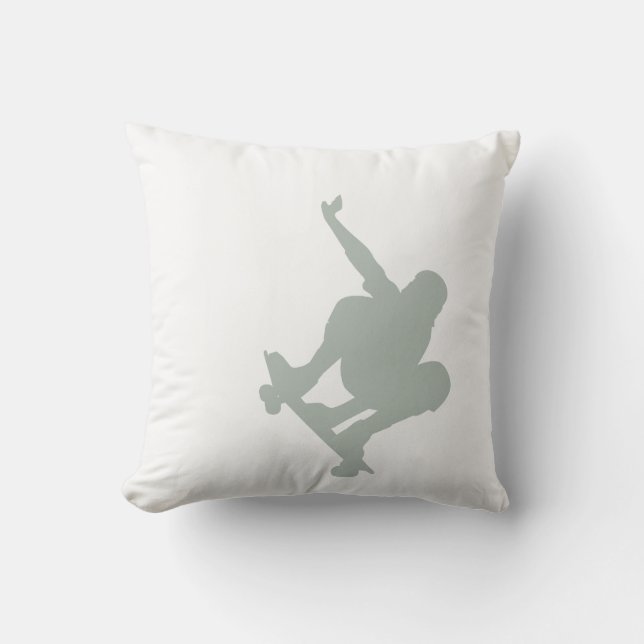 Cojín Decorativo Skater gris de Ash (Anverso)