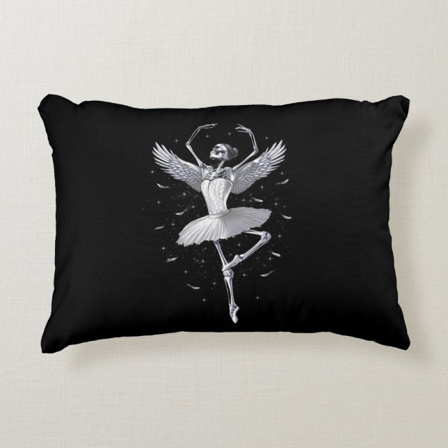 Cojín Decorativo Skeleton Ballerina (Anverso)