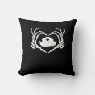 Cojín Decorativo Skeleton Hand Heart Lazy Halloween Disstume Funny 