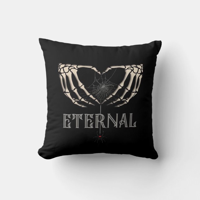 Cojín Decorativo Skeleton Hands Heart Classic (Anverso)