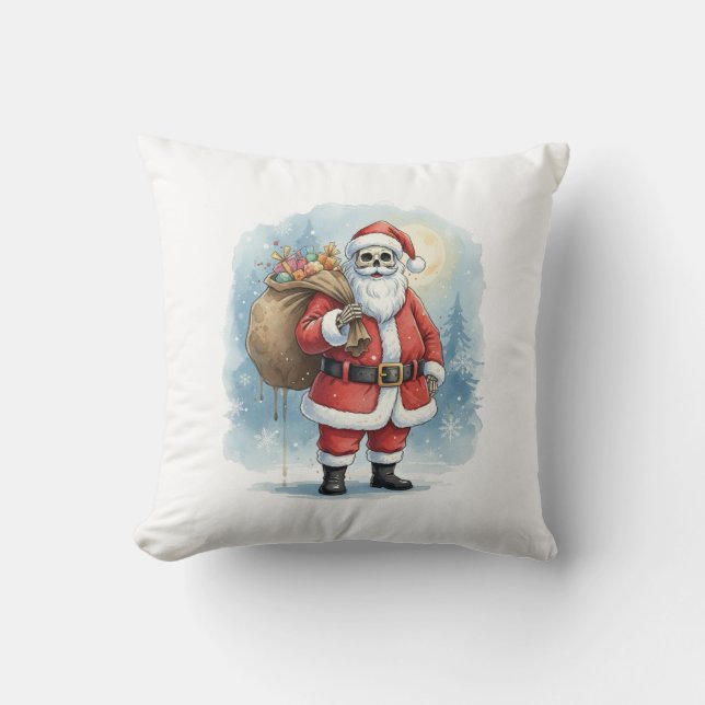 Cojín Decorativo Skeleton Santa Claus (Anverso)