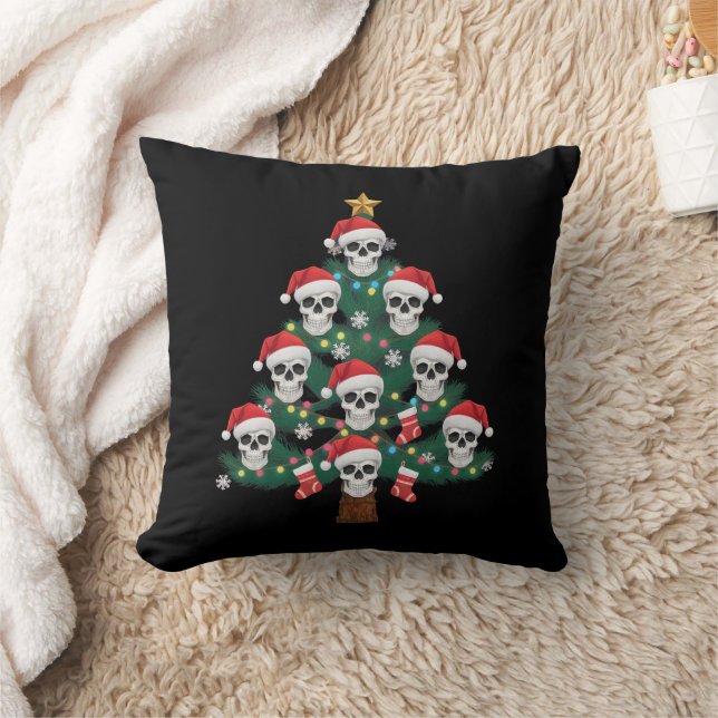 Cojín Decorativo Skeleton Santa del árbol de Navidad Pajama (Manta)