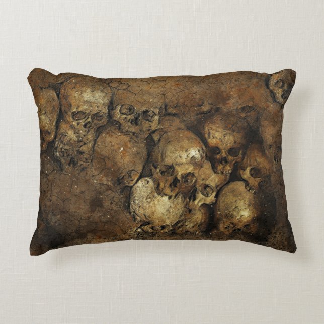Cojín Decorativo Skeleton Skulls Horror Pillow (Anverso)