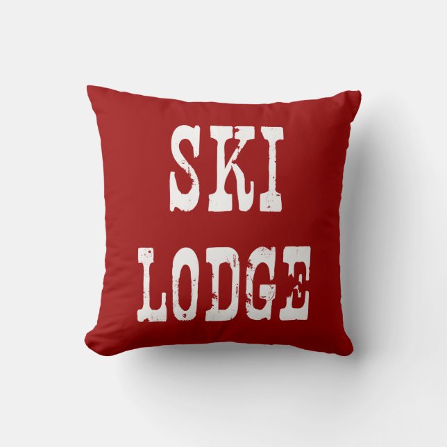 Cojín Decorativo Ski Lodge Red (Anverso)