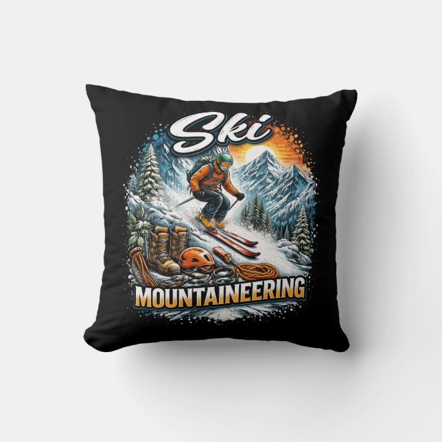 Cojín Decorativo Ski Mountaineering (Anverso)