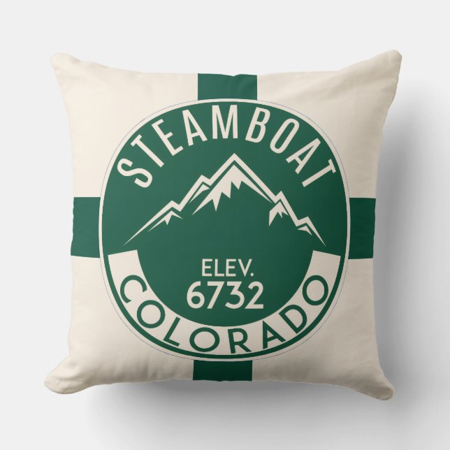 Cojín Decorativo Ski Steamboat Throw Pillow (Anverso)