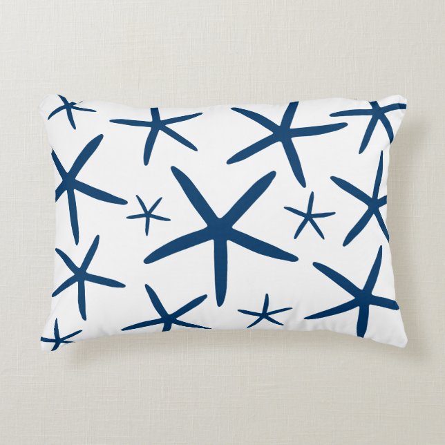 Cojín Decorativo Skinny Starfish | Azul Marino (Anverso)
