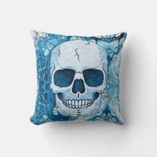 Cojín Decorativo Skull azul de Guay
