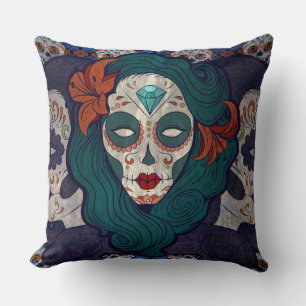 Cojín Decorativo Skull Ladies
