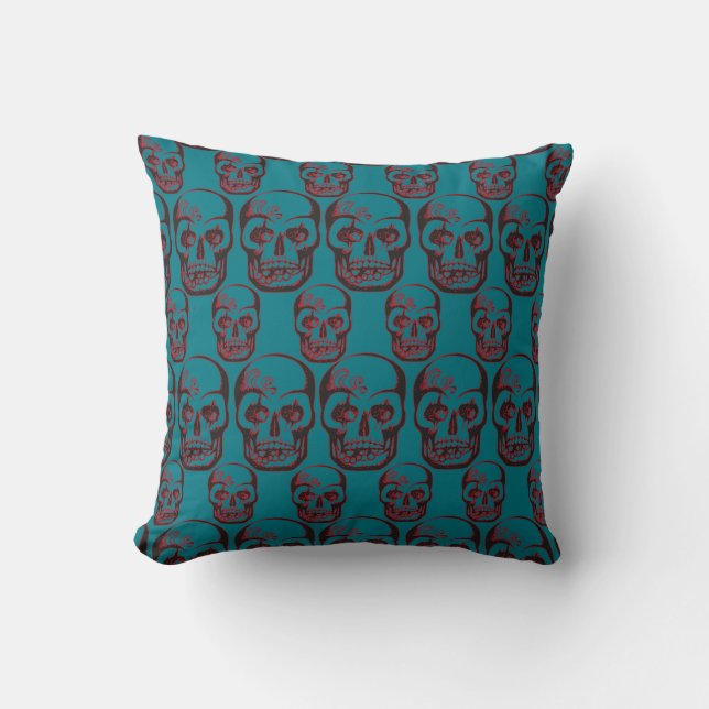 Cojín Decorativo skull pattern (Anverso)