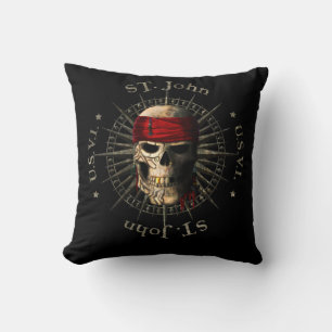 Cojín Decorativo Skull pirata de San Juan