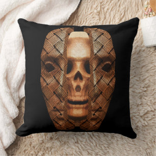 Cojín Decorativo Skull Within: Dando a conocer la complejidad inter