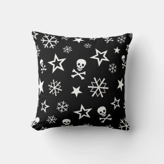Cojín decorativo Skulls y Snowflakes