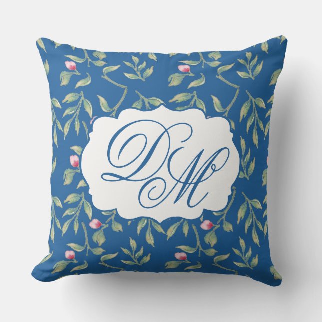 Cojín Decorativo Skydiver Blue Wedding Keepsake Throw Pillow