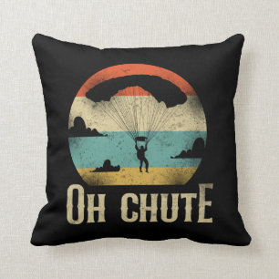 Cojín Decorativo Skydiving Oh Chute Parachute Retro