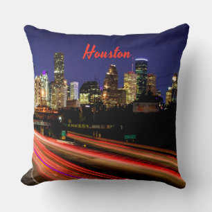 Cojín Decorativo Skyline de Houston Texas