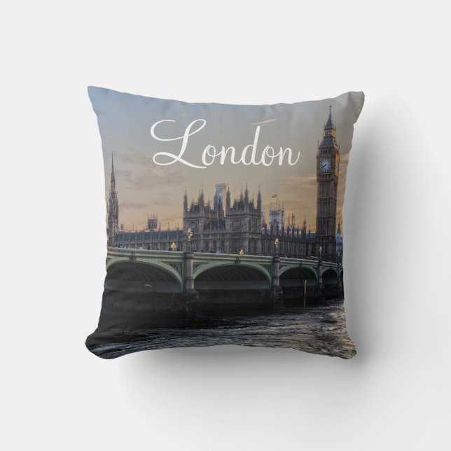 Cojín Decorativo Skyline de Londres (Anverso)