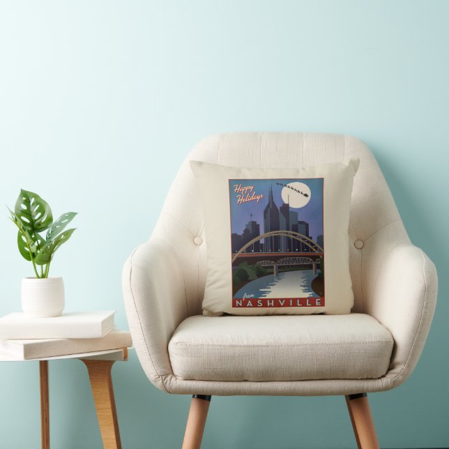 Cojín Decorativo Skyline de Nashville (Silla)