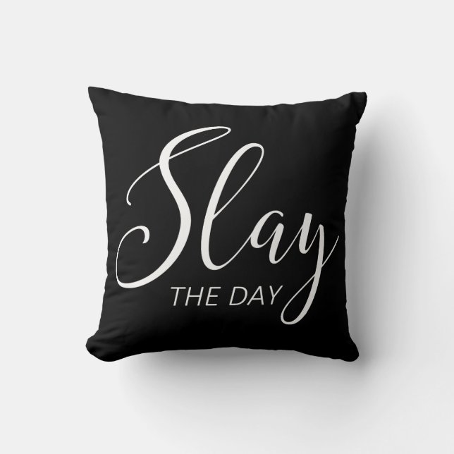 Cojín Decorativo Slay El Día (Anverso)