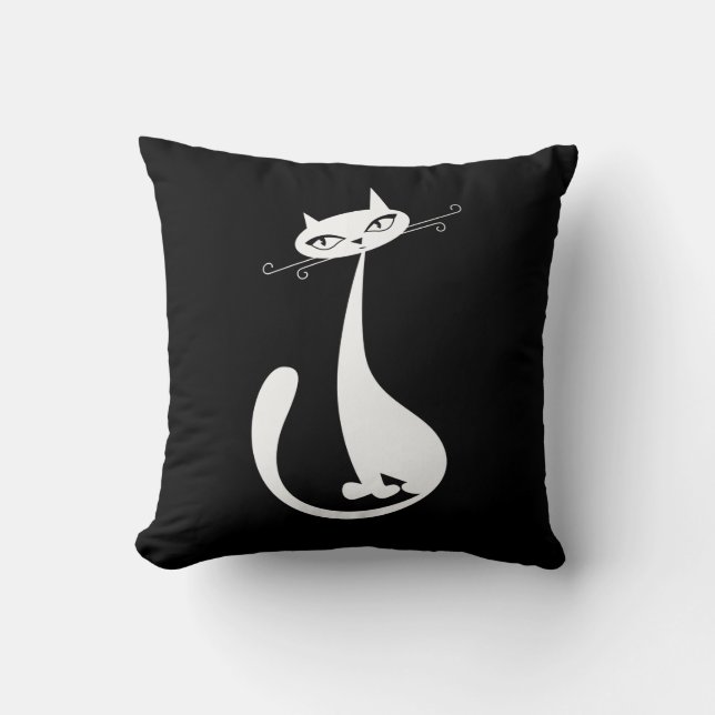 Cojín decorativo Sleek Cat (Anverso)
