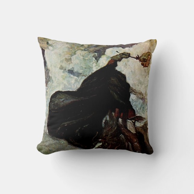 Cojín Decorativo Sleepy Hollow: Vio el Goblin levantarse (Anverso)