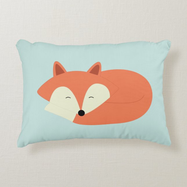 Cojín Decorativo Sleepy Red Fox (Anverso)