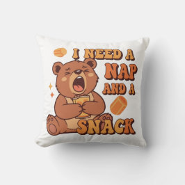 Cojín Decorativo Sleepy Retro Bear Comfort Square Pillow