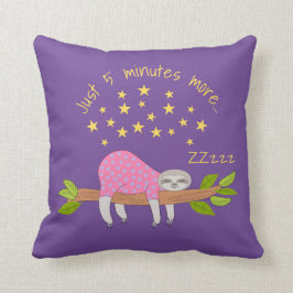 Cojín Decorativo Sleepy Sloth Cute Cushion