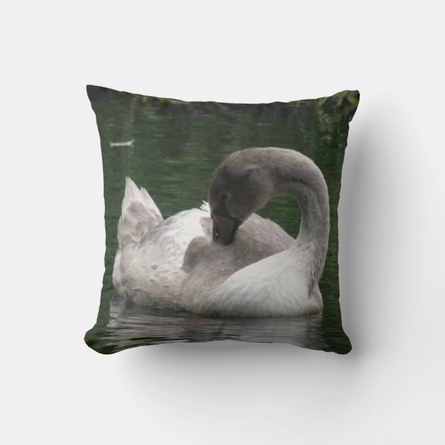 Cojín Decorativo Sleepy Swan Pillow (Anverso)