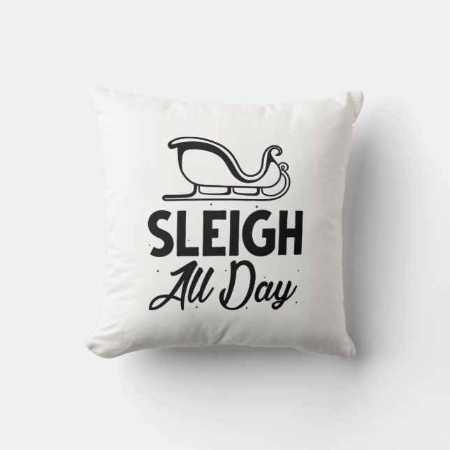 Cojín Decorativo Sleigh All Day (Anverso)