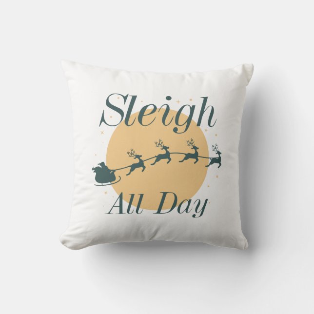 Cojín Decorativo Sleigh All Day (Anverso)