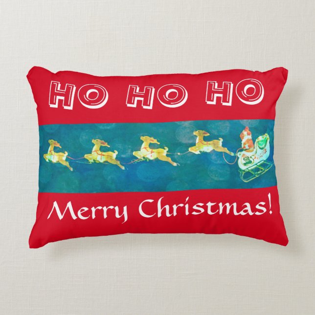 Cojín Decorativo Sleigh de Santa (Anverso)