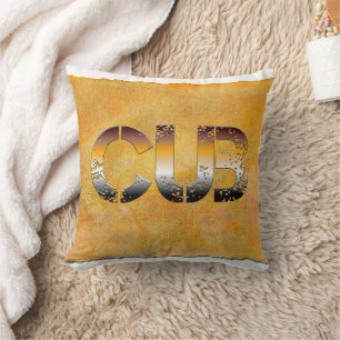 Cojín Decorativo SlipperyJoe's cachorro de oso culturalmente arraig