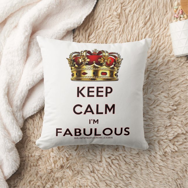 Cojín Decorativo SlipperyJoe's mantiene la calma fabulosa y especta (Manta)